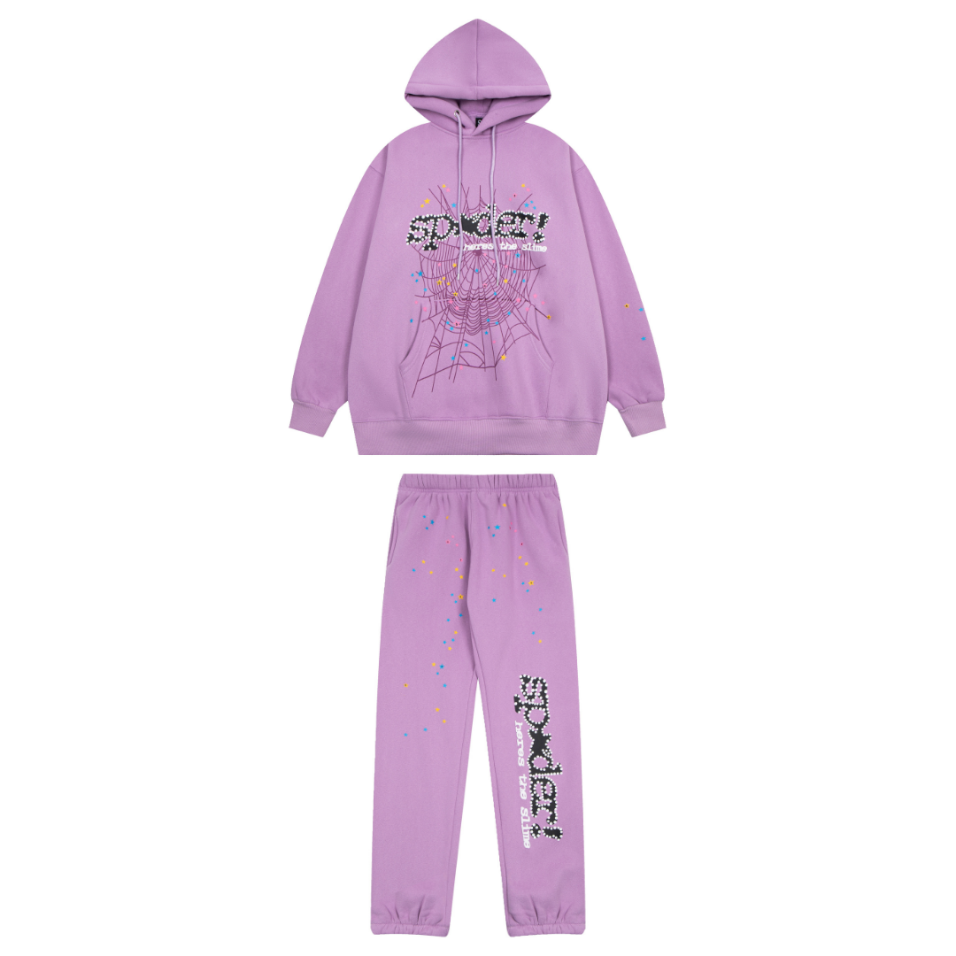 Sp5der Tracksuit Purple