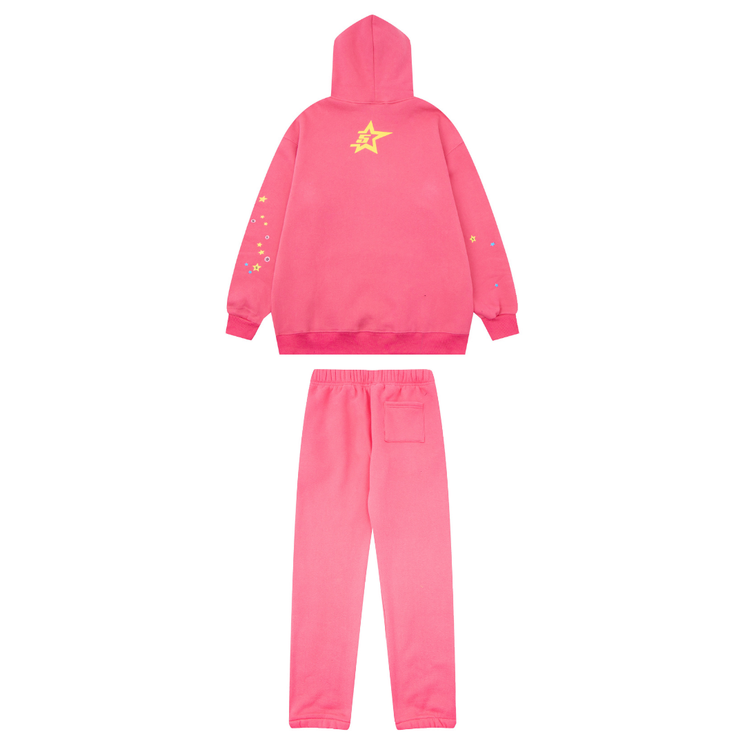 Sp5der Tracksuit Pink