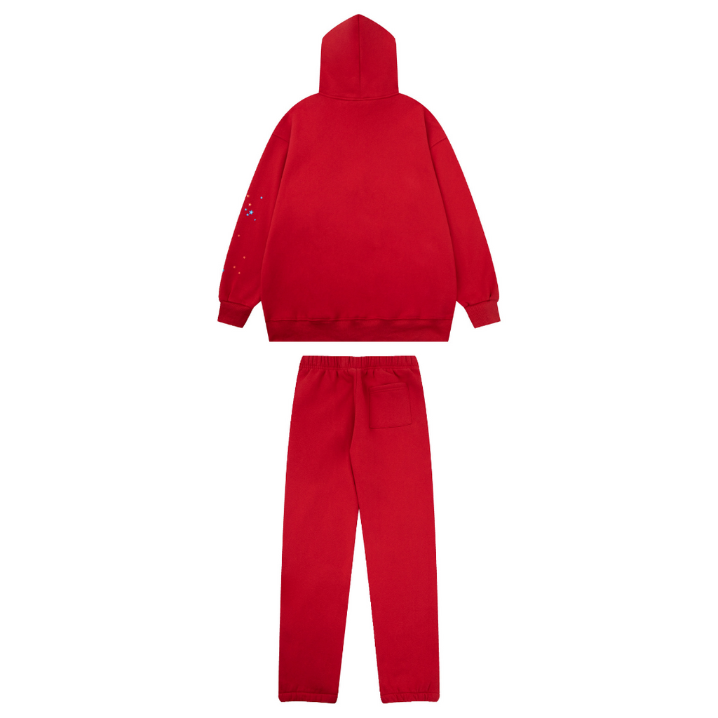 Sp5der Tracksuit Red