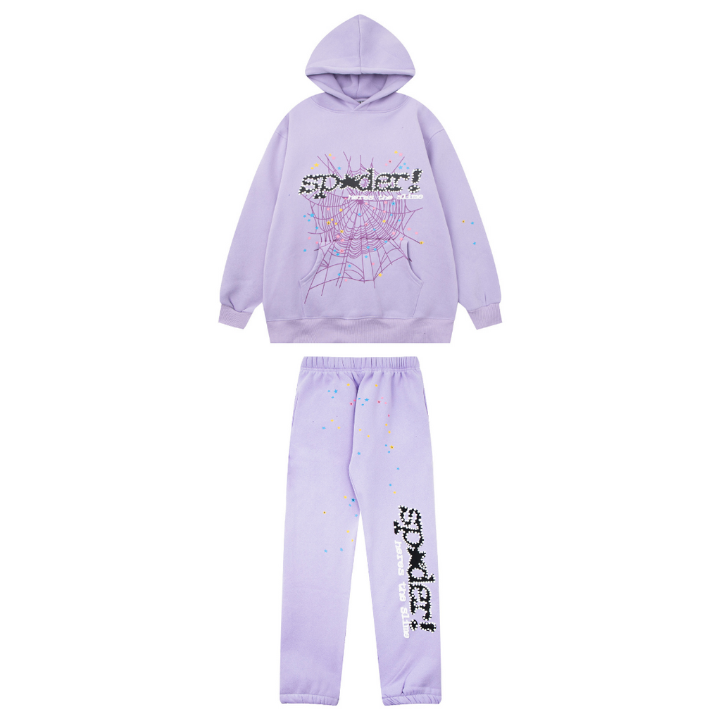 Sp5der Tracksuit Light Purple