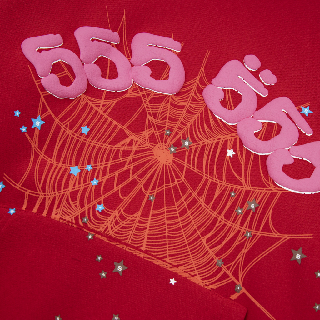 Sp5der Tracksuit Red